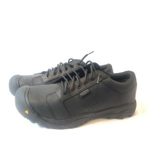 Keen Men’s La Conner Aluminum Toe Black Work Shoes